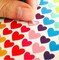 Assorted Color Heart Stickers 3/4" – 400 Count | Classroom Reward & Craft Stickers